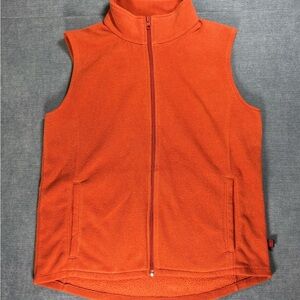 Woolrich Orange Fleece Vest